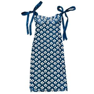 NWOT - Free People Floral Printed Got Glam Slip Dress w/ Satin Bow Ties